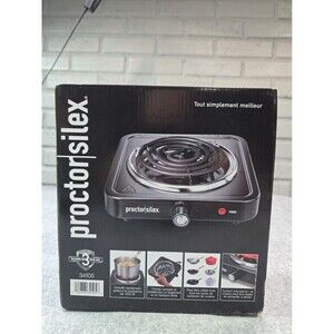 Proctor Silex 1 burner Stainless Steel Table Top Burner 34105